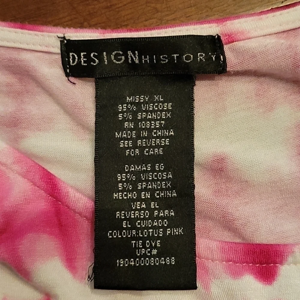 DESIGN HISTORY Hot Pink Shibori Cold Shoulder Beach Resort Maxi Dress - Picture 3 of 6